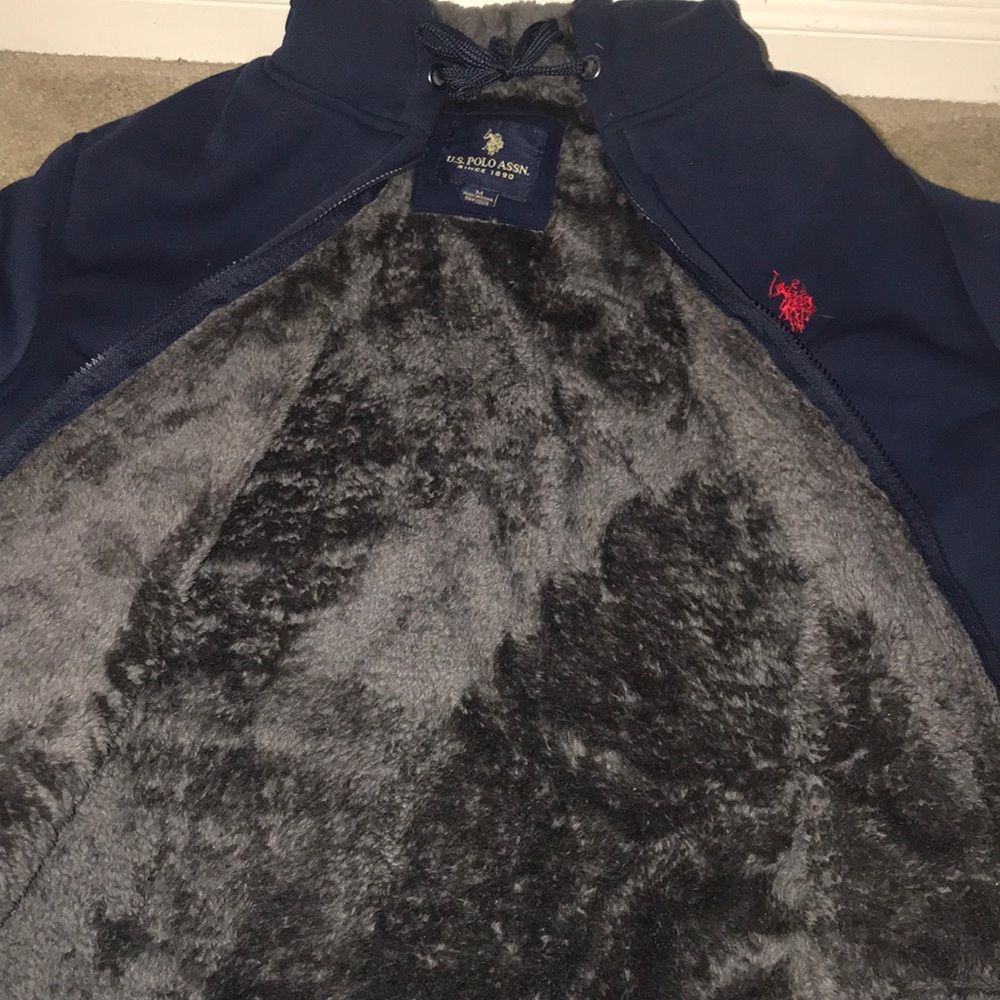 **Make me an OFFER** Blue hoodie with fur inside